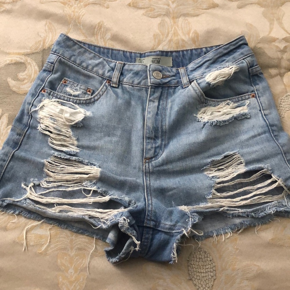 Topshop Moto mom shorts